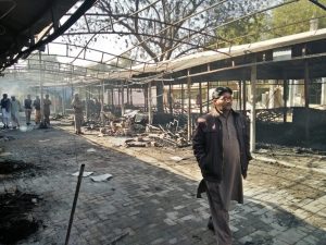 ماڈل بازار بہاولپور میں آتشزدگی کا افسوناک واقعہ، متعدد دکانیں خاکستر