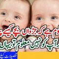 کیا آپکو معلوم ہے کہ جڑواں بچے کیسے پیدا ہوتے ہیں؟